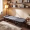 Gray 3 in 1 Camping Cot Sofa Chair Bed Foldable Adjustable Reclining Lounge